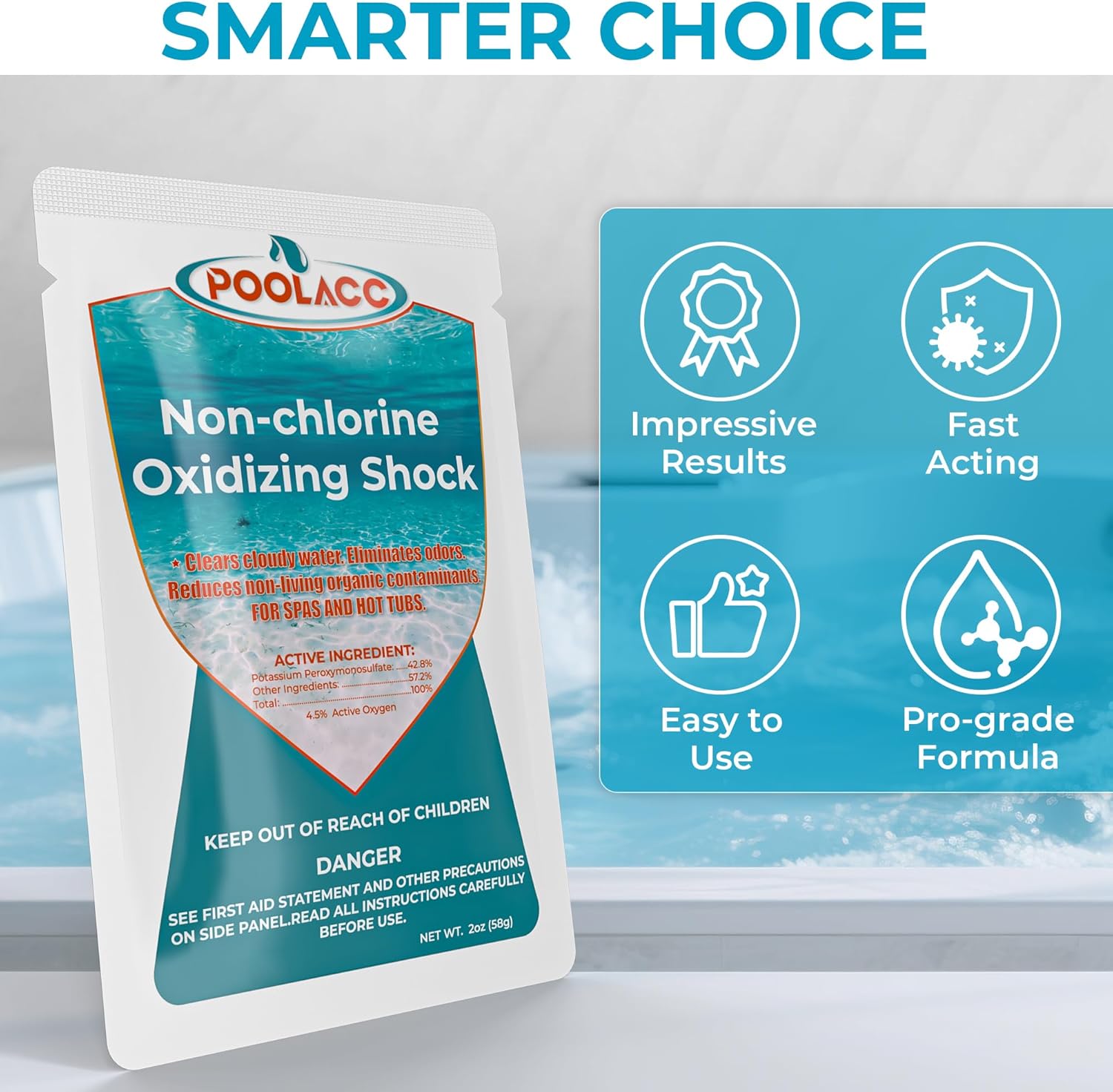 Non-Chlorine Spa Shock Oxidizer for Hot Tub