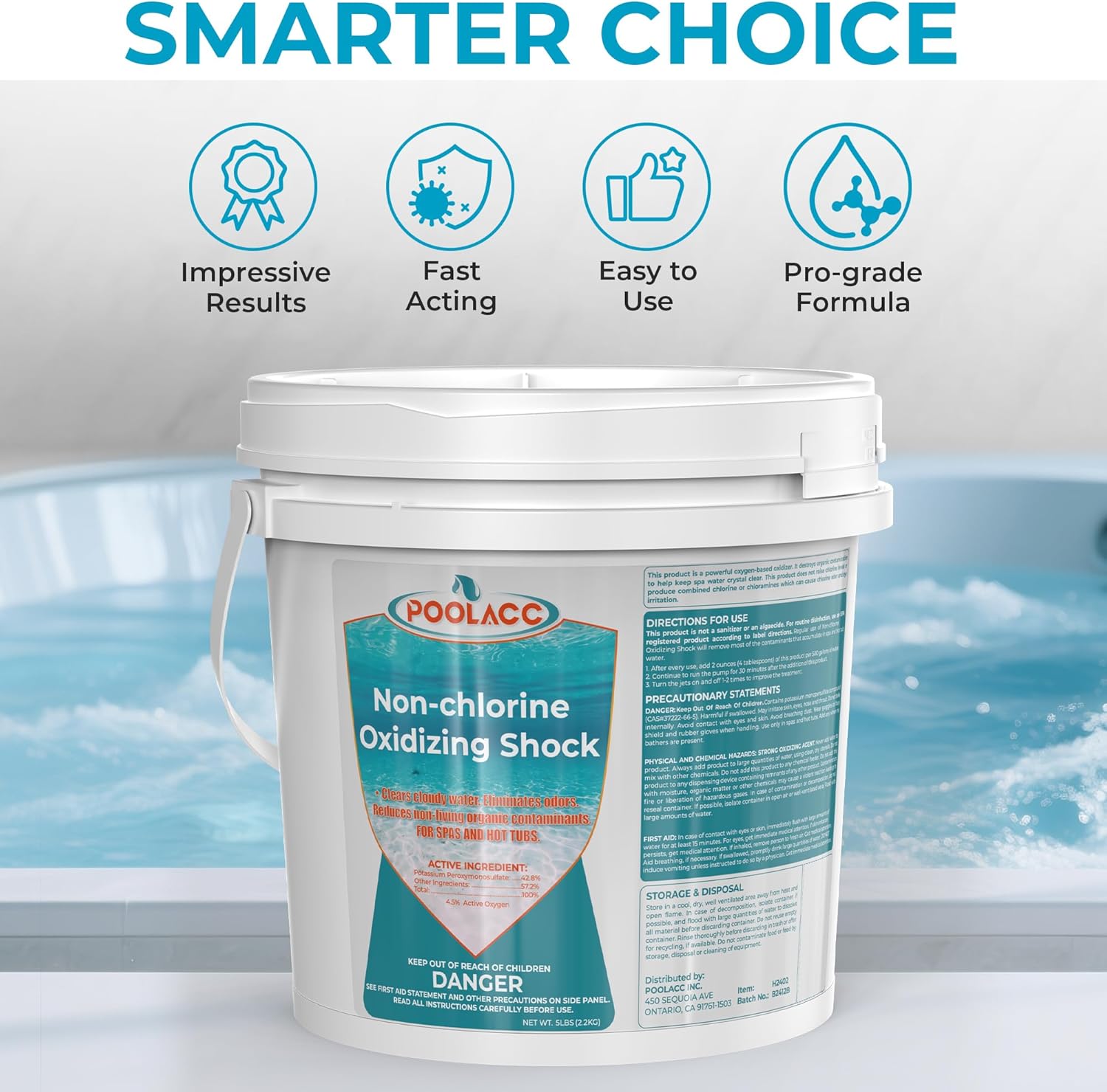 5 LB Non-Chlorine Spa Shock Oxidizer for Hot Tub